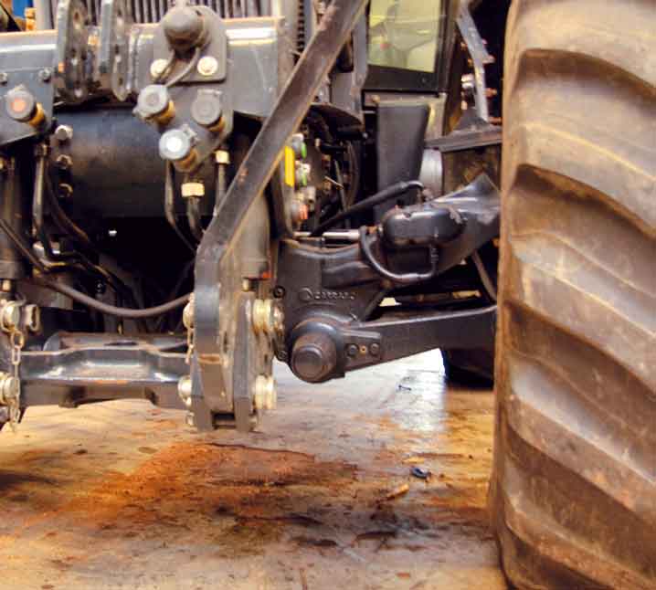Forreste aksel på en traktor