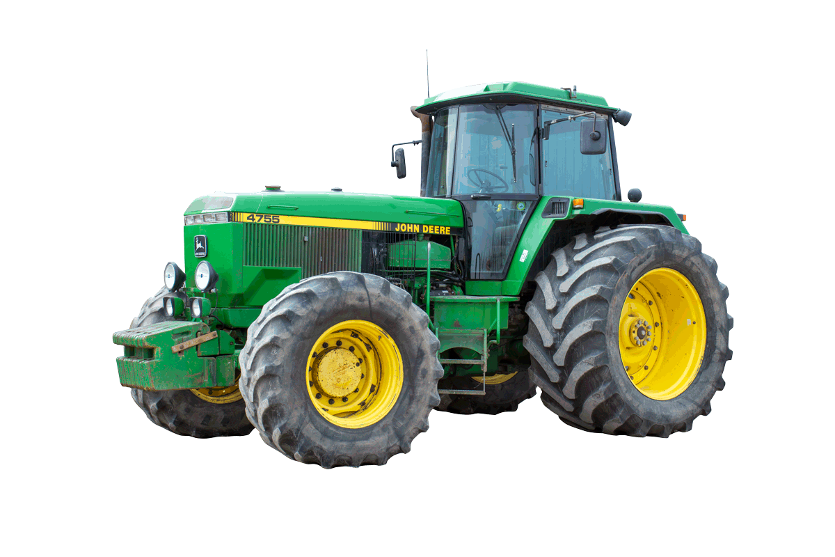 Ophug af traktor John Deere til reservedele