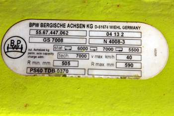 salg af Claas Quadrant 2100  Rear axle