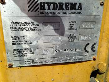 salg af Hydrema 906 B  Backhoe