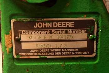 salg af Bagtøj John Deere 6200