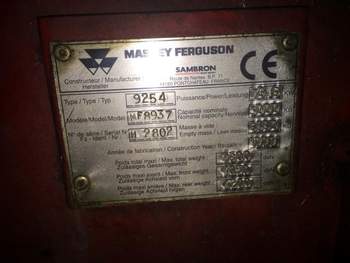 salg af Teleskoplastare Massey Ferguson 8937 