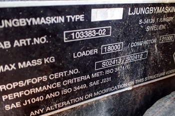 salg af Ljungby L13 Læssemaskine