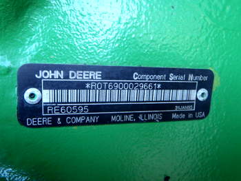 salg af Bagtøj John Deere 6900
