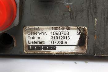 salg af Liebherr A900  Hydraulic Valve