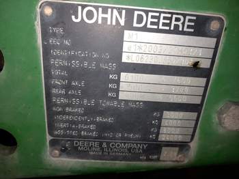 salg af John Deere 6230 traktor