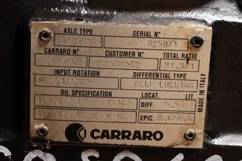 salg af Foraksel Case 4230 - Carraro 707-164S4