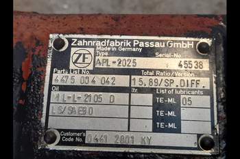 salg af Foraksel Deutz Agrotron 85
