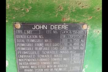 salg af John Deere 7710 traktor
