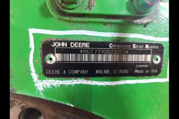 salg af Bagtøj John Deere 7710