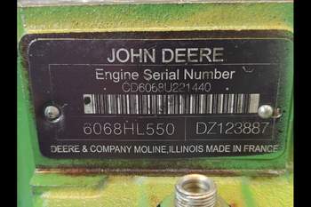 salg af Motorblok John Deere 6R 250