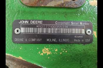 salg af Bagtøj John Deere 7710