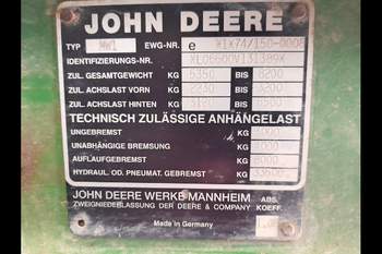 salg af John Deere 6600 traktor