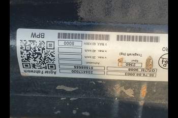 salg af Hjulaksel New Holland 1290 Gennemgående