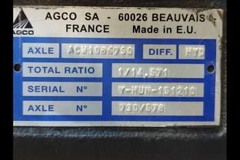 salg af Foraksel Massey Ferguson 5712SL