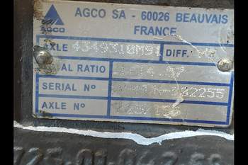 salg af Foraksel Massey Ferguson 5610