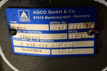 salg af Hinterachsen Fendt 936