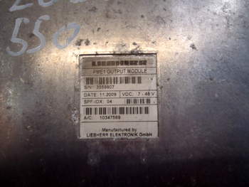 salg af ECU Liebherr L550 Output 2