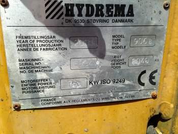 salg af zerlegte Baggerlader Hydrema 906 B