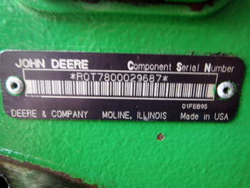 salg af Hinterachsen John Deere 7800