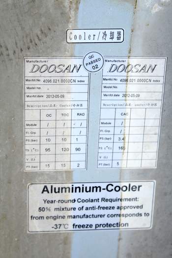 salg af Wasserkühler Doosan Daewoo DL300-3