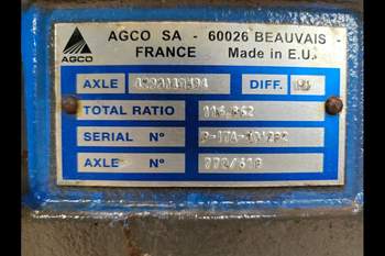 salg af Challenger MT665C Disassembled front axle