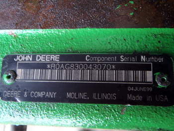 salg af Hinterachsen John Deere 8300