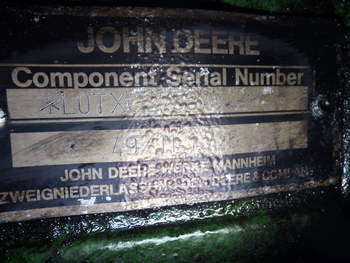 salg af Hinterachsen John Deere 6230