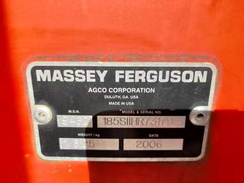 salg af Massey Ferguson 185 Baler