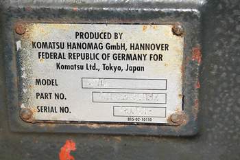 salg af Hinterachse Komatsu WA480-6