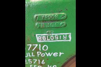 salg af Hinterachsen John Deere 7710